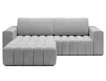 Kampinė sofa Bonett Monolith 84, pilka sp., kairinė, 175 x 250 cm x 92 cm