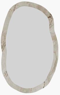 Veidrodis Kalune Design Lossa, kabinamas, 52 cm x 86 cm, marmuro sp.