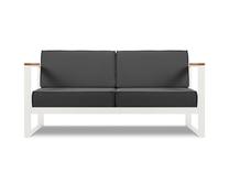 Lauko sofa Calme Jardin Tahiti CAL_2S_83_F1_TAHITI3, tamsiai pilka sp., 85 cm x 168 cm x 80 cm