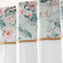 Dienas aizkari Douceur Alissia Top, balts krās./piparmētra (mint) krās., 140 cm x 280 cm