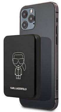 Lādētājs-akumulators (Power bank) Karl Lagerfeld Magsafe, 3000 mAh, melna krās.