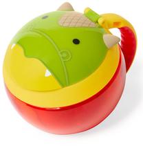 Užkandžių dubenėlis Skip Hop Zoo Snack Cup Dragon, 222 ml, 1 m., plastikas, raudona sp./žalia sp.