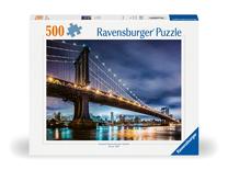 Dėlionė Ravensburger Sleepless City New York, 36 cm x 49 cm, 500 vnt., įvairių spalvų