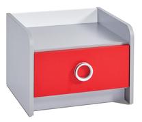 Naktinis staliukas Kalune Design Turbo Cap 775, raudona sp., 40 cm x 47 cm x 35 cm