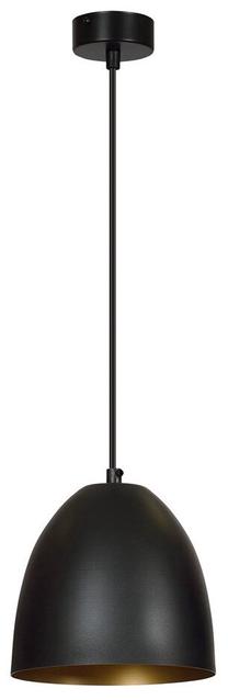 Valgusti rippuv Emibig Lenox 1 410/1, E27, 1 x 15 W, kuldne v./must v. / must v., 18 x 19 cm