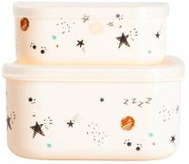 Toiduainekarbi komplekt Homla Spacekid 242057, 0.28 - 0.7 l, 12 cm x 12 cm, pruunikas v., 2 tk