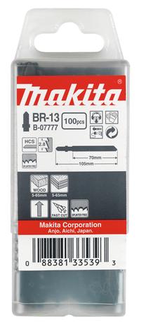Siaurapjūklio pjūklelių komplektas Makita B-07777, 10.5 cm, 100 vnt.