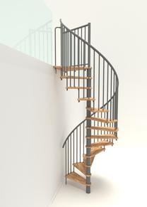 Sraigtiniai laiptai Minka Spiral Smart, 120 cm x 305.5 cm