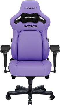 Spēļu krēsls Anda Seat Kaiser 4 L, 47 x 49 x 120 - 134 cm, melna krās./violeta krās.