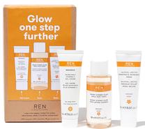 Veido priežiūros priemonių rinkinys Ren Glow One Step Further Set, 80 ml