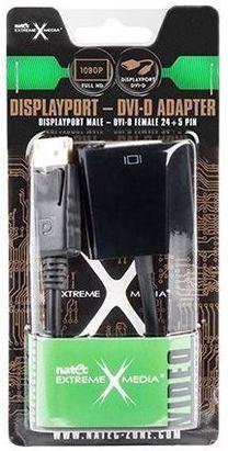 Adapteris Natec DVI-D female, Displayport, melna krās.