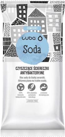 Drėgnos servetėlės Luba Comfort Soda, virtuvės valymui/vonios valymui, 0.29 kg, 24 vnt.