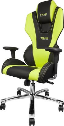 Žaidimų kėdė E-Blue Mazer, juoda/žalia