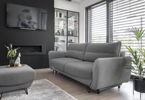 Sofa Silva Velvetmat 4, pilka sp., 90 x 236 cm x 90 cm