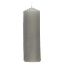Свеча, цилиндрическая Polar Pillar, серый цв.