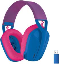 Belaidės žaidimų ausinės Logitech G435 Lightspeed Wireless 981-001062, mėlyna sp.