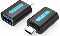 Adapteris Vention CDUB0 USB Type-C Vīrietis, USB Type A Sieviete, melna krās.