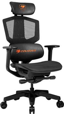 Spēļu krēsls Cougar Gaming ARGO One, 47 - 52.5 x 51.5 x 114 - 125.5 cm, melna krās./oranža krās.