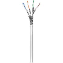 Laidas Goobay Network Cable Cat 6, S/FTP 93953, 100 m, balta sp.