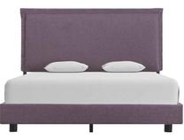 Lova dvigulė VLX 973924, 140 x 200 cm, violetinė sp., be čiužinio, su grotelėmis