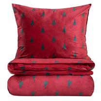 Kalėdinis patalynės užvalkalų komplektas Homla Festa 759093, raudonas, 200 x 220 cm