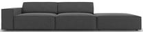 Sofa Micadoni Home Jodie 3 Seats, tamsiai pilka sp., dešininė, 262 x 102 cm x 70 cm