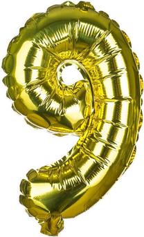 Folinis balionas skaičius Banquet Foil Balloon, aukso sp.