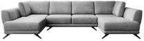Kampinė sofa Larco Nube 3, pilka sp., 191 x 362 cm x 90 cm