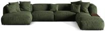 Modulinė sofa Micadoni Martina Vogue 11, žalia sp., dešininė, 406 x 280 cm x 75 cm
