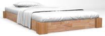 Lova dvigulė VLX Solid Oak Wood 247258, 140 x 200 cm, ąžuolo sp., be čiužinio