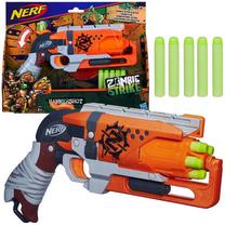 Žaislinis šautuvas su kulkomis Hasbro Nerf Zombie Strike Hammershot ZA4579 Oranžinė sp.
