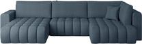 Kampinė sofa Bonito Borneo 38, mėlyna sp., kairinė, 170 x 340 cm x 92 cm
