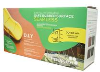 Guminė grindų danga žaidimų aikštelėms Epuflex Safe Rubber Surface, 150 cm x 150 cm, juoda sp.