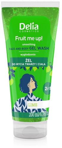 Sejas mazgāšanas želeja Delia Cosmetics Fruit Me Up! Lime, 200 ml, 3+