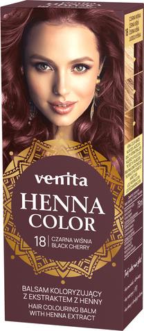 Matu krāsa Venita Henna Color Balm, black cherry krās., 18, 75 ml