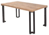 Stalas Kalune Design Cosmo, ruda sp./juoda sp., 160 cm x 85 cm x 75 cm