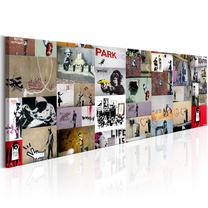 Reprodukcija Artgeist Art Of Collage: Banksy Ii N6390-DKX, 135 cm x 45 cm