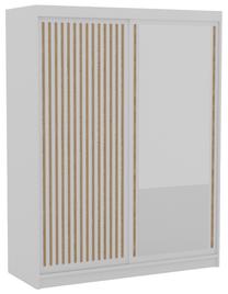 Шкаф ADRK Delia 180, белый цв., 60 см x 180 см x 205 см, с зеркалом