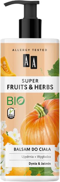 Kūno balzamas AA Super Fruits & Herbs Pumpkin and Jasmine, 500 ml