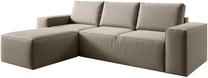 Kampinė sofa Silla Vero 18, šviesiai ruda sp., kairinė, 204 x 302 cm x 95 cm