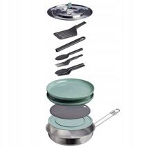Tūristu ēdienu trauku komplekts Stanley Wildfare Core Fry Pan Cookset, plastmasa/nerūsējošais tērauds, 20 cm, 0.94 l, ogļu krās./shale krās.