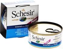 Šlapias šunų maistas Schesir Nature Tuna & Aloe, tunas, 0.15 kg
