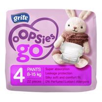 Sauskelnės-kelnaitės Grite OOPSIES go, 4 dydis, 8 - 15 kg, 22 vnt.