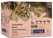 Šlapias kačių maistas Bozita Tasty Meat Menu, žvėriena, 0.085 kg, 12 vnt.