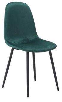 Valgomojo kėdė Fox Velvet, žalia sp., 43 cm x 40 cm x 89 cm