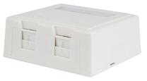 Gembird Surface Mount Box FTP Cat 5e White