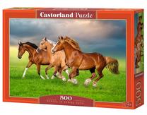 Пазл Castorland 500 el. Horses in Spring Rush B-54084, 33 см x 47 см, 500 шт., многоцветный