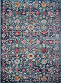 Kiliminis takas Conceptum Hypnose Vintage 7654, mėlyna sp./įvairių spalvų, 300 cm x 80 cm