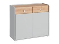 Komoda ASM Vivero Vivero typ SB1, ruda sp./pilka sp., 86 cm x 94 cm x 38 cm