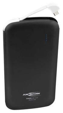 Lādētājs-akumulators (Power bank) Ansmann 10.8, 10000 mAh, melna krās.
